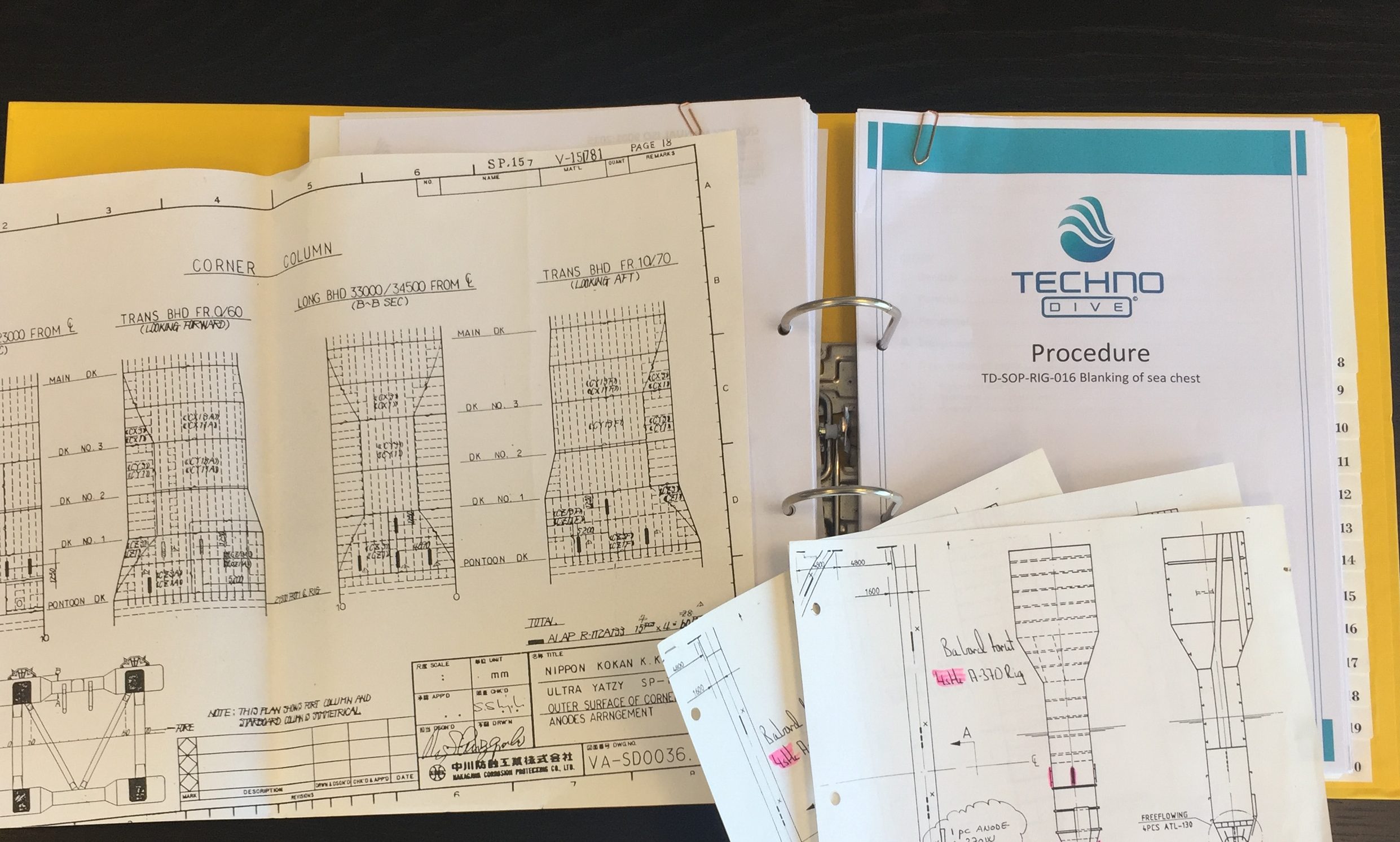 Techno Dive - diving vessel for subsea operations - planning