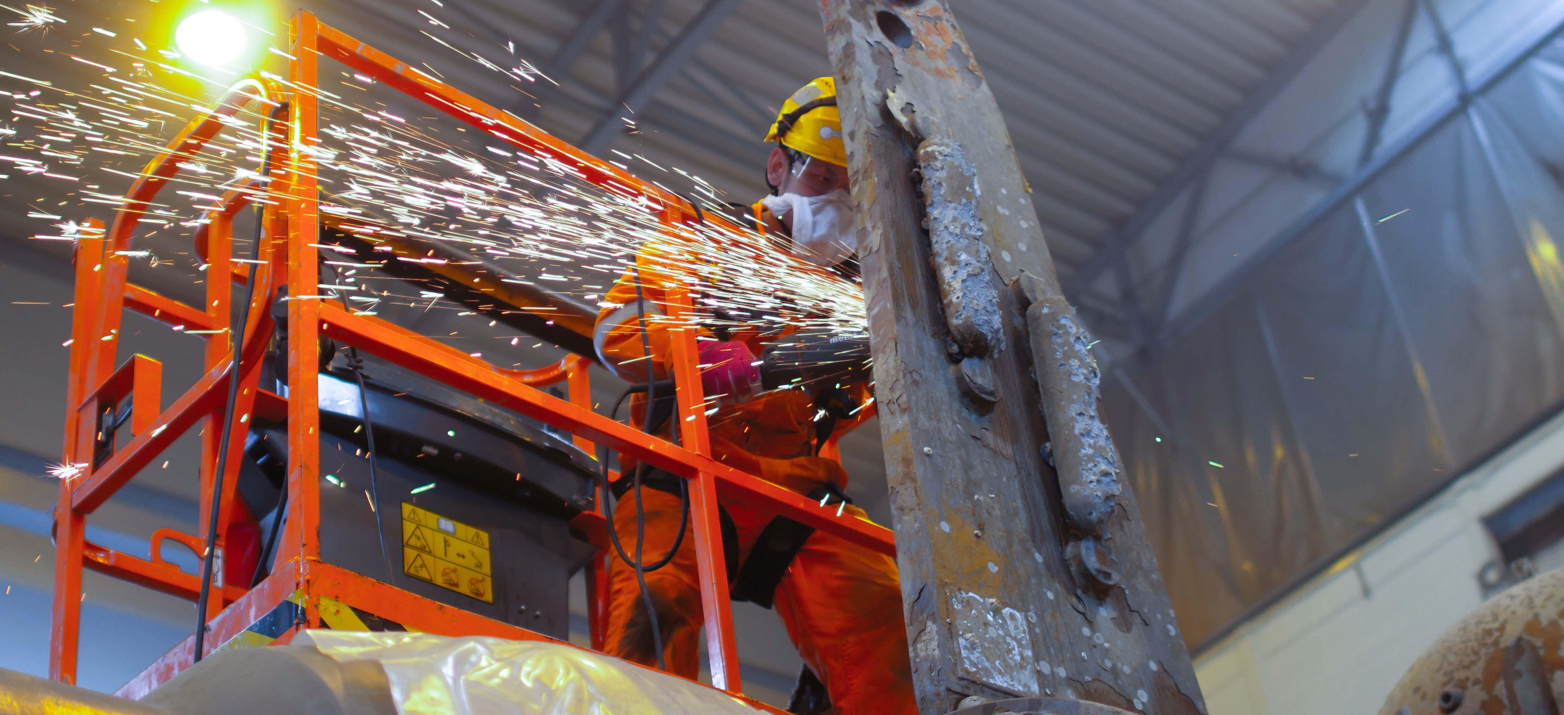Techno Dive - diving vessel for subsea operations - grinding